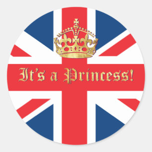 It's a Princess! Classic Round Sticker