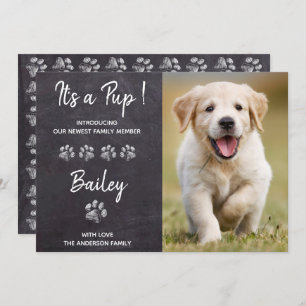 It's A Pup New Pet Dog Puppy Shower Invitation