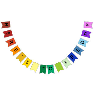 It's a Rainbow Party - Personalised Rainbow Names Bunting