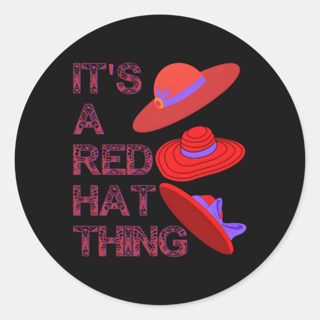 Its A Red Thing Social Club Red Society Revolution Classic Round Sticker (Front)