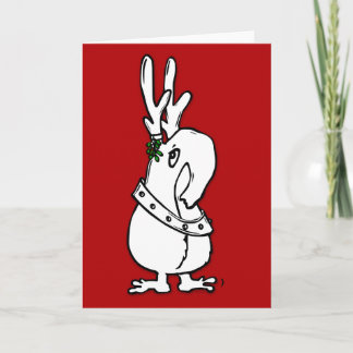 It's a Reindeer Qwirk. On a Card. How Festive! Holiday Card