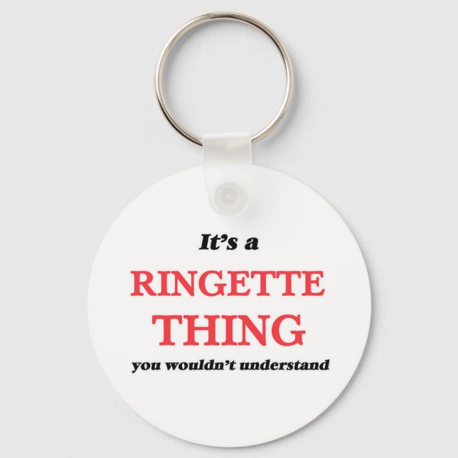 It's a Ringette thing, you wouldn't understand Key Ring (Front)
