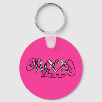 It's a Rock Star world! Key Ring