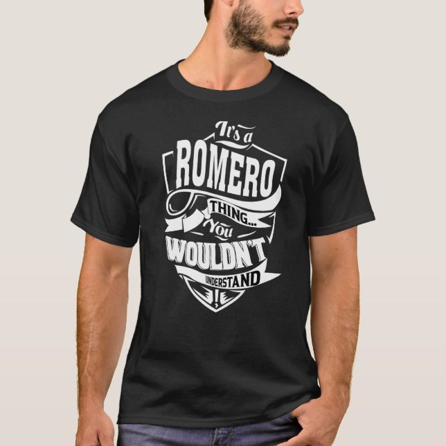 It's A Romero Thing T-Shirt (Front)