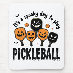 It's a Spooky Day To Play Pickleball Halloween  Mouse Pad