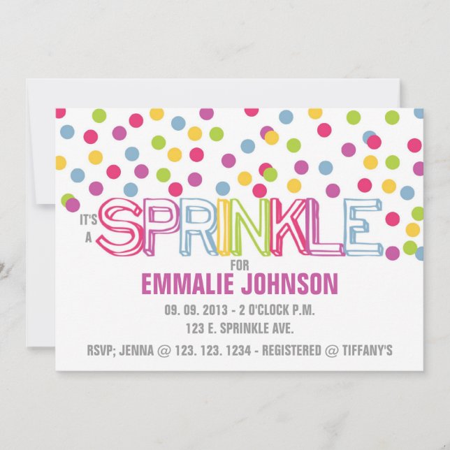 IT'S A SPRINKLE INVITATION (Front)