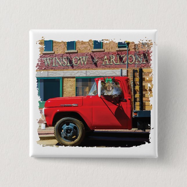 It's A Squirrel, My Lord 15 Cm Square Badge (Front)