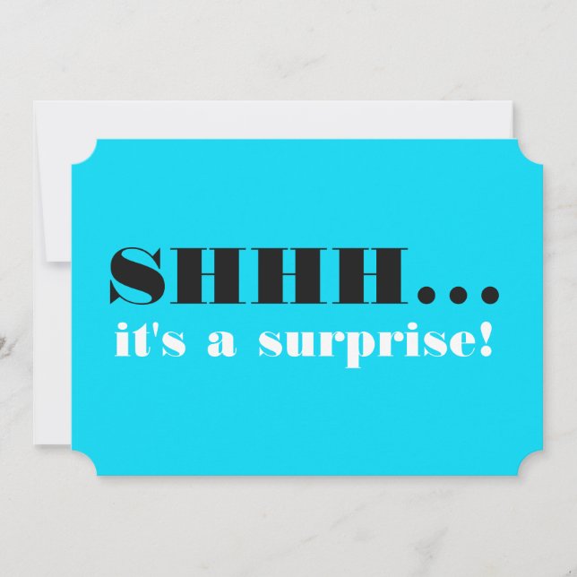It's a Surprise Birthday Party Invitation (Front)