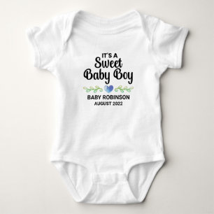 It's A Sweet Baby Boy Gender Reveal Announcement Bodysuit