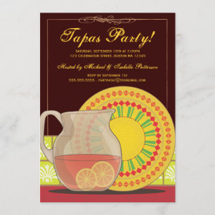 It's a Tapas Party! Happy Hour Invitation