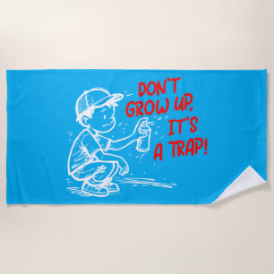 It's a trap beach towel