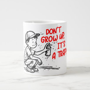 It's a trap large coffee mug