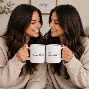 It's a Twin Thing Modern Matching Twinning Coffee Mug