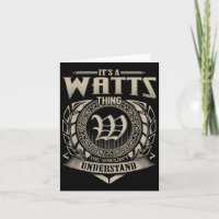Its A Watts Thing You Wouldnt Understand Name Vint