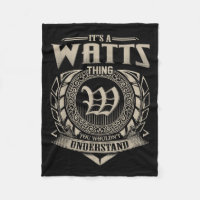 Its A Watts Thing You Wouldnt Understand Name Vint