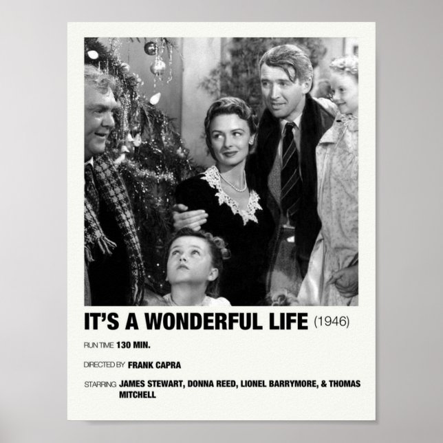 Its a Wonderful Life 1946 Alternative Film Poster (Front)