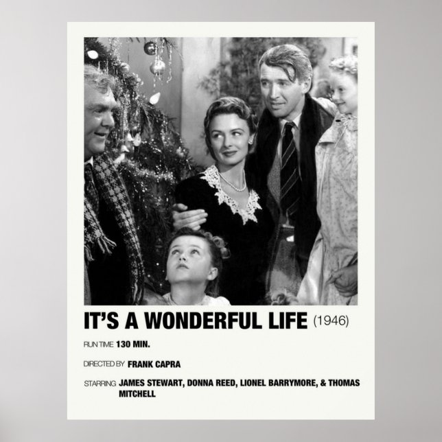 Its a Wonderful Life 1946 Alternative Film Poster (Front)