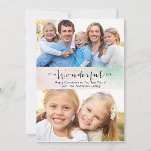 It's a Wonderful Life 2 Photo Christmas Card