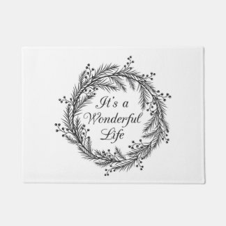 It's a Wonderful Life - Christmas Door Mat