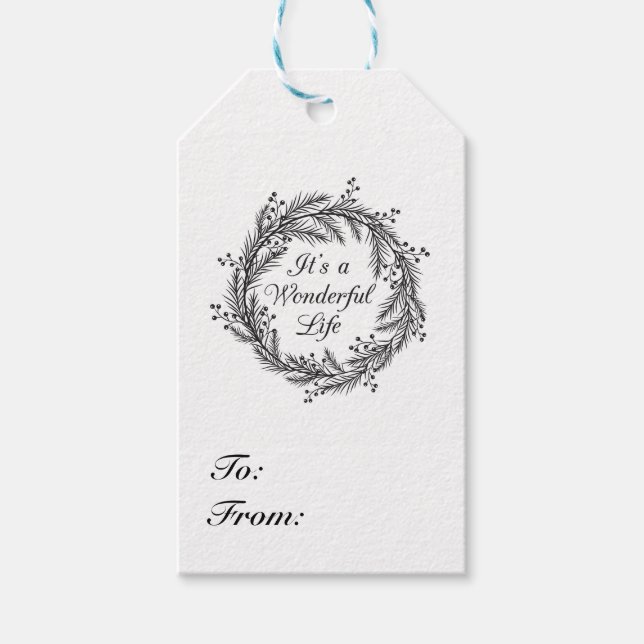 It's a Wonderful Life - Christmas Gift Tag (Front)