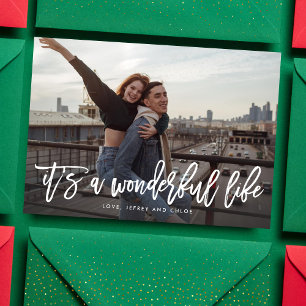 It's a Wonderful Life Christmas Photo Card
