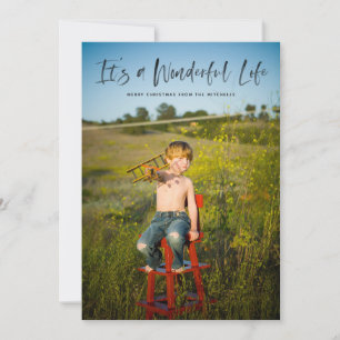 It's a Wonderful Life Christmas Photo Card