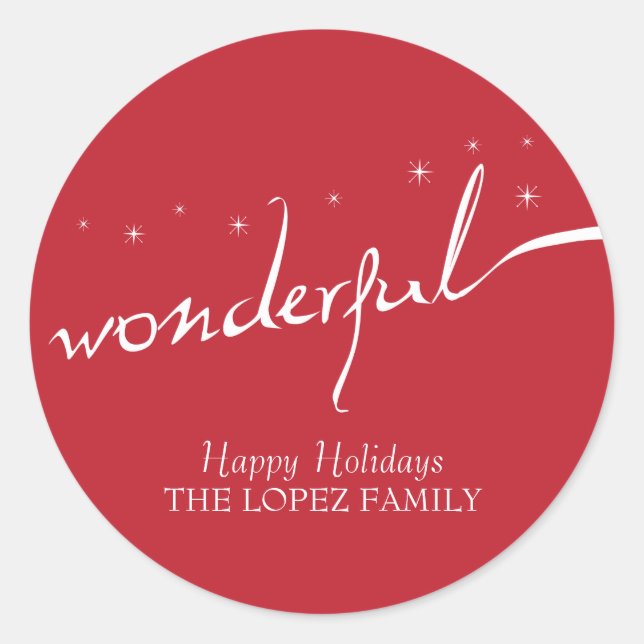 It's a Wonderful Life, Holiday Classic Round Sticker (Front)