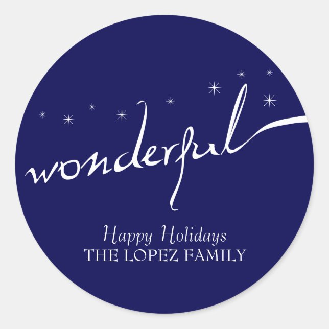 It's a Wonderful Life, Holiday Classic Round Sticker (Front)