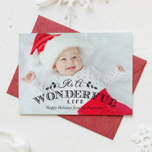 It's a Wonderful Life   Holiday Photo Card