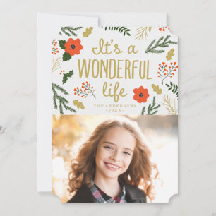 It's A Wonderful Life   Holiday Photo Card