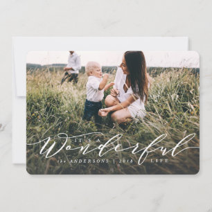 its a wonderful life... modern script photo