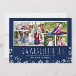 It's a Wonderful Life Multi Photo Holiday Card