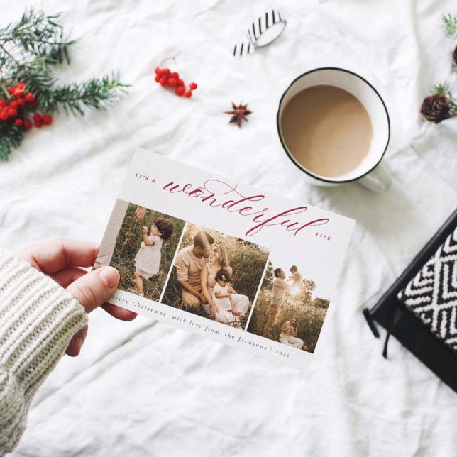 It's a Wonderful Life Photo Holiday Card (Creator Uploaded)