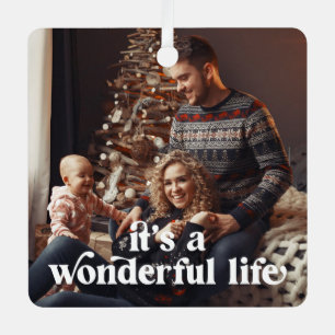 It's A Wonderful Life Photo Holiday Ornament