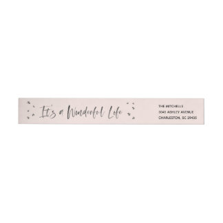 It's a Wonderful Life Wraparound Address Label