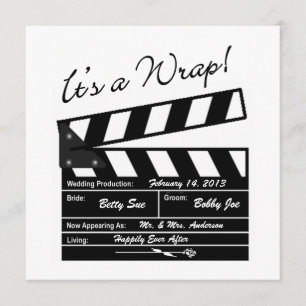 It's A Wrap - Movie Wedding Photo Thank You