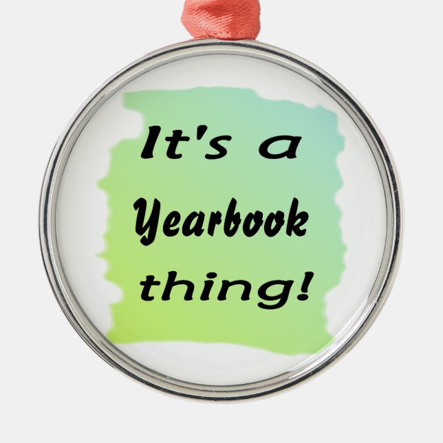 It's a yearbook thing! metal tree decoration (Front)
