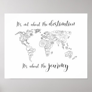 It's about the journey, not the destination. poster