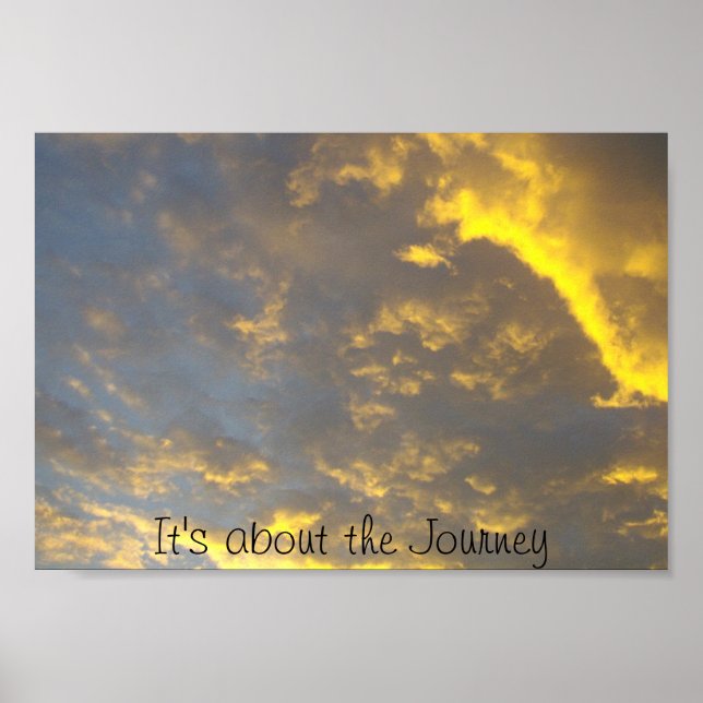 It's about the Journey sunset sunrise Poster (Front)