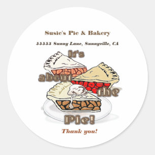 Its About the Pie PROFESSIONAL BAKERY Classic Round Sticker