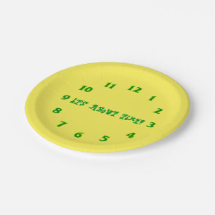 It's About Time! Paper Plate