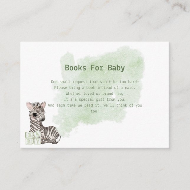 It's About To Get Wild  Safari Books For Baby Enclosure Card (Front)