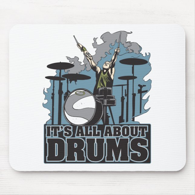 It's All About Drums Mouse Pad (Front)