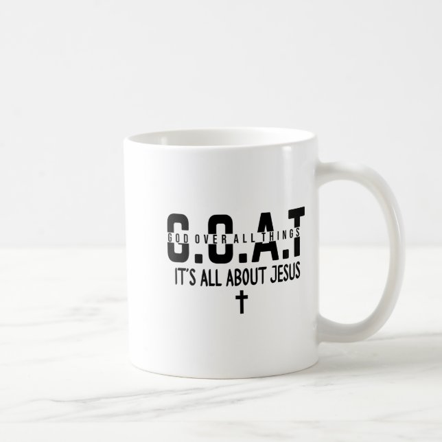 It's All About Jesus Make Heaven Crowded God Over  Coffee Mug (Right)