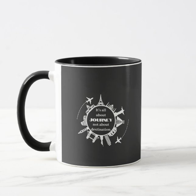 its all about journey not about destination mug (Left)