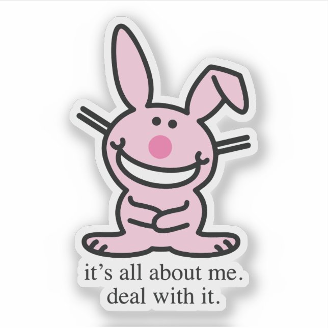 It's all about me deal with it funny bunny Mug (Front)
