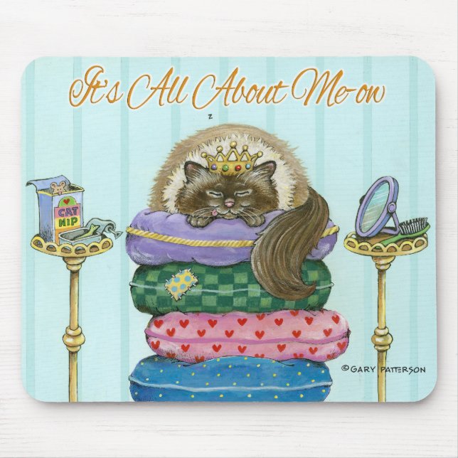It's All About Me-ow Mouse Pad (Front)