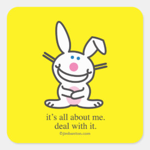 It's All About Me Square Sticker