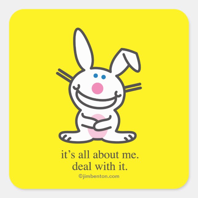 It's All About Me Square Sticker (Front)