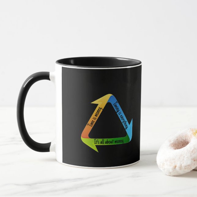 It's All About Money T-Shirt Mug (With Donut)